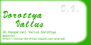 dorottya vallus business card